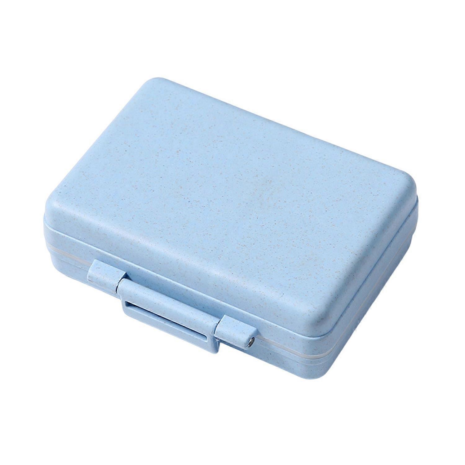 Pill Box Dustproof Moisture-proof Individual Compartments Double Snap Storing Portable Daily Mini