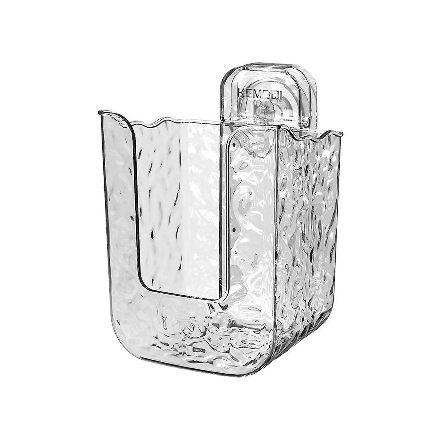 Wall Mount Tissue Box Holder Kitchen Wipes Storage Box Easy to Install Refillable Wipes Container