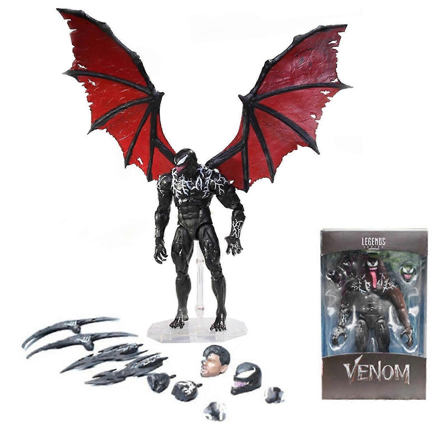 7' Venom Action Figure with Wings and Brackets Movable Venom Figure Toy,Promotion