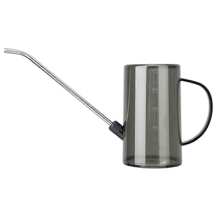 علبة سقي بلاستيكية للنباتات ، صنبور طويل من الفولاذ المقاوم للصدأ ، شفاف