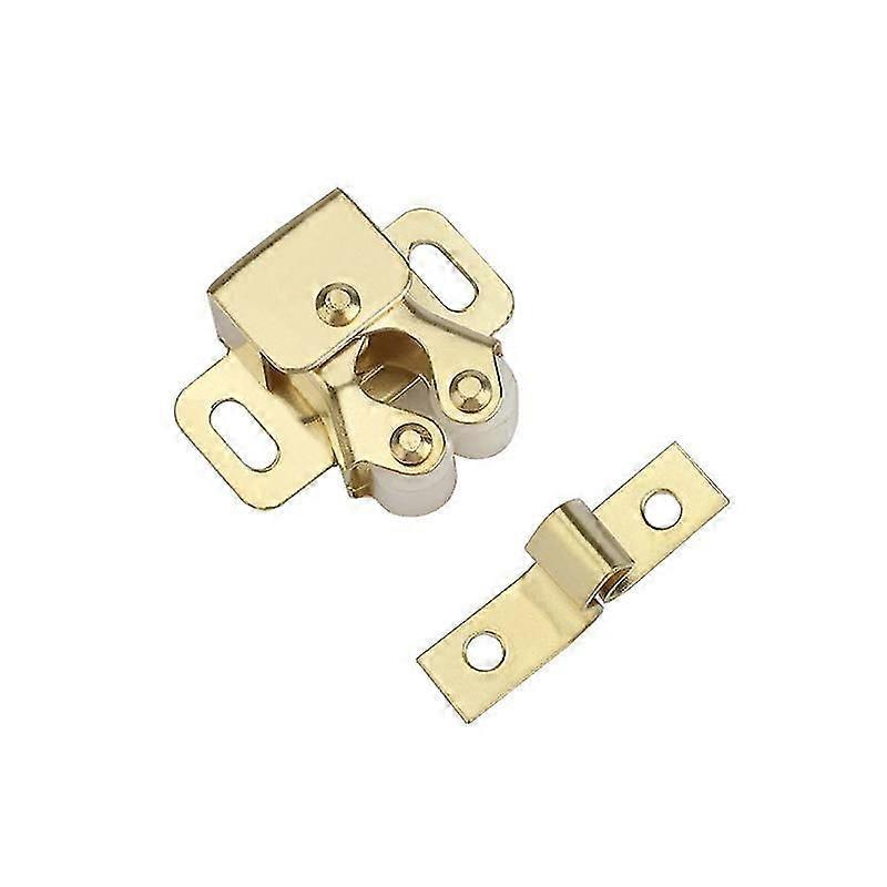 Double Roller Catch With Nylon Roller Ball For Cabinet Drawer Closet4set-gold