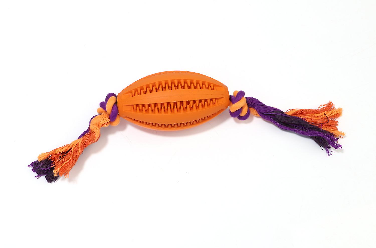 Pet Rubber Toy Molar Tooth Cleaning Football Large Dog Toy Leaky Ball