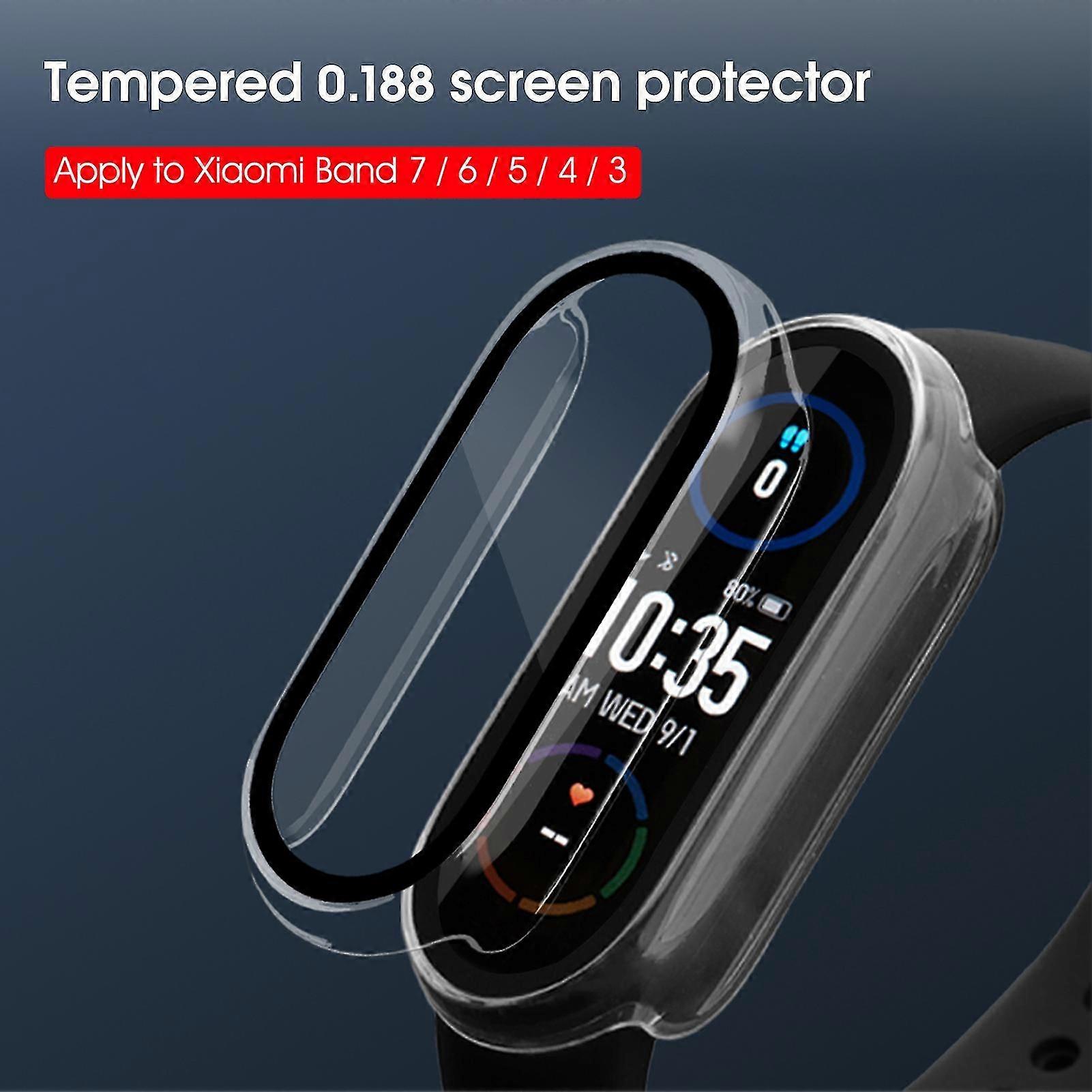 Touch Sensitive Watch Case Not Yellowing Precise Bubble-free Screen Protector Watchband Supplies for Xiaomi Mi Band 3/4/5/6/7