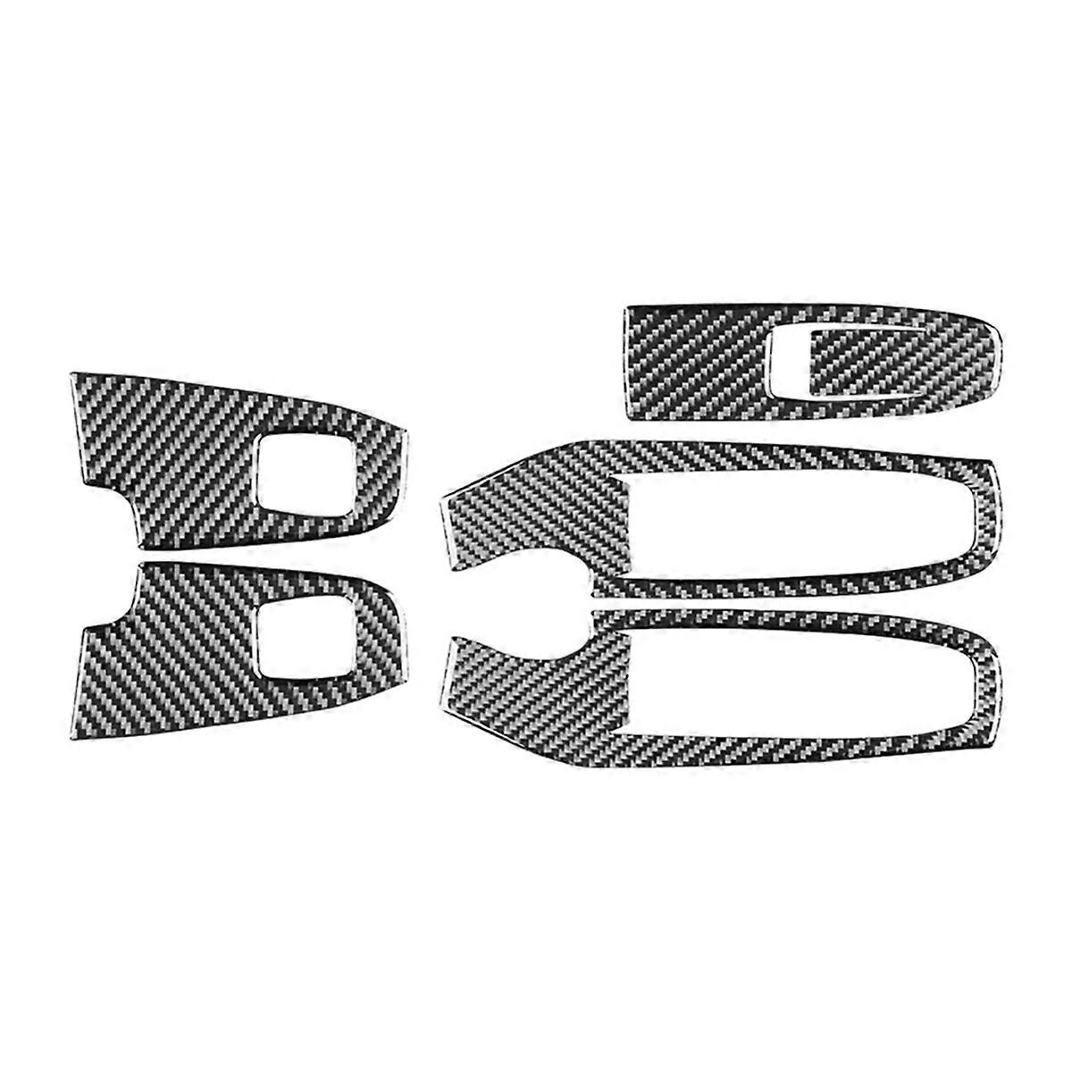 For Crosstrek 2024 2025 Carbon Fiber Car Door Window Lift Switch Button Frame Trim Stickers Accesso