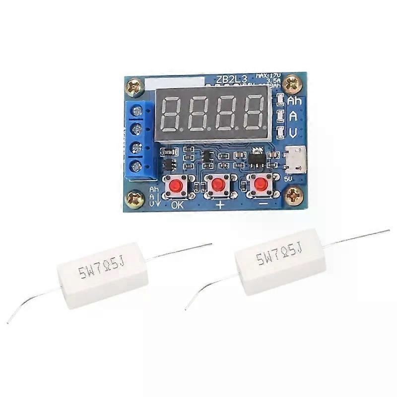 ZB2L3 Battery Tester LED Digital Display 18650 Power Lithium Battery Power Test Resistance Lead Acid