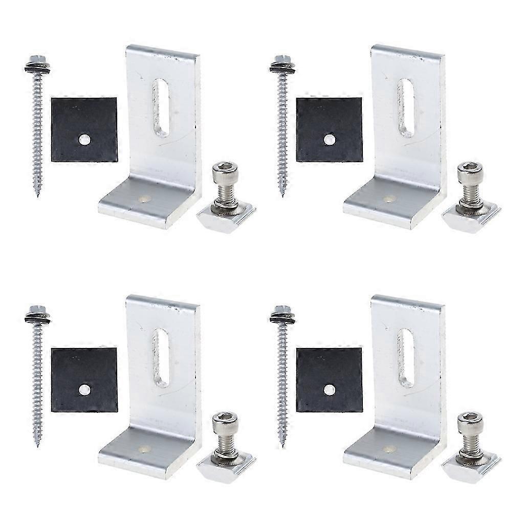 Roof Solar Panel Mounting Bracket System Kit for 1-4 Pieces Solar Panel