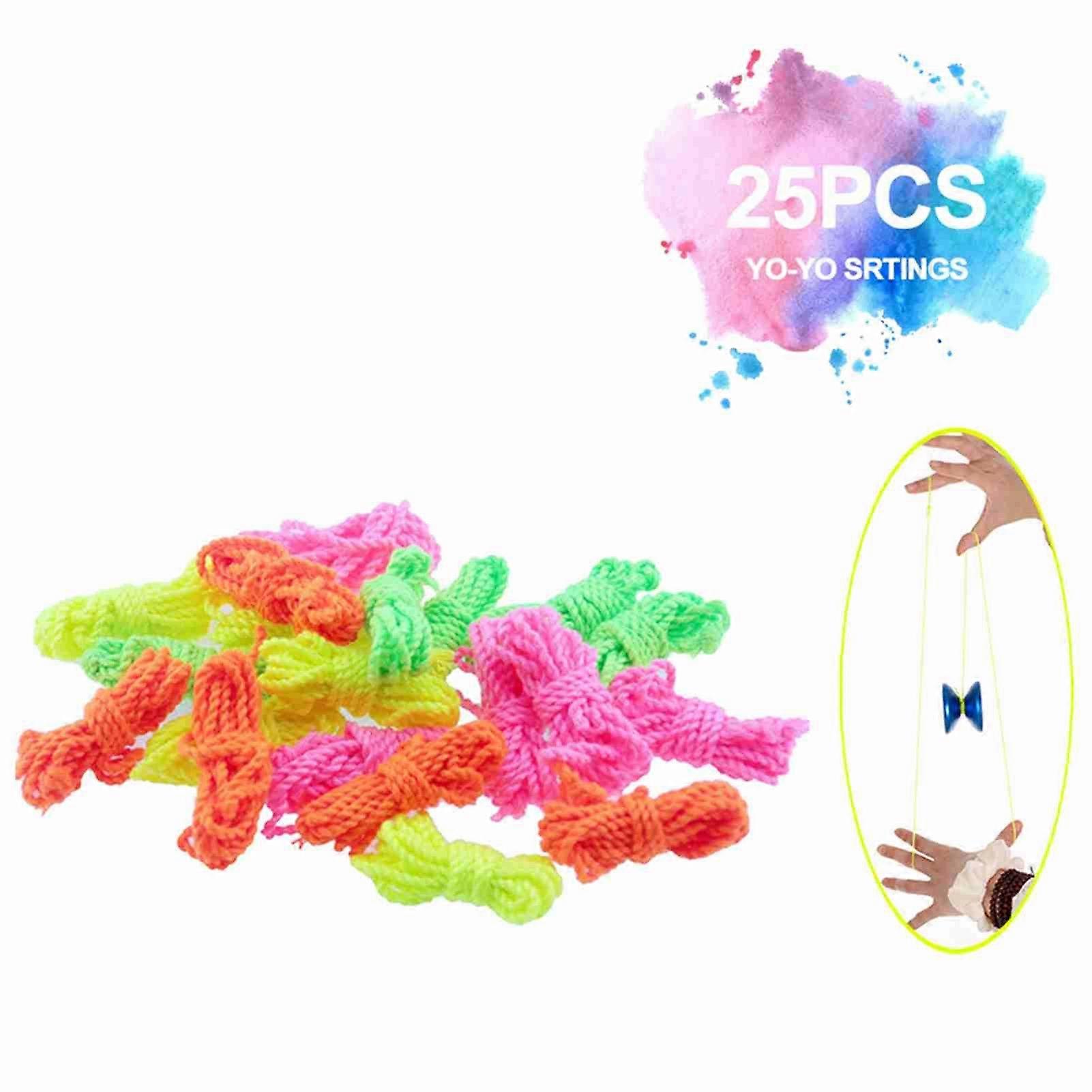 25PCS Polyester Yoyo Strings Yoyo Rope for Responsive Non-Responsive Yoyo Ball