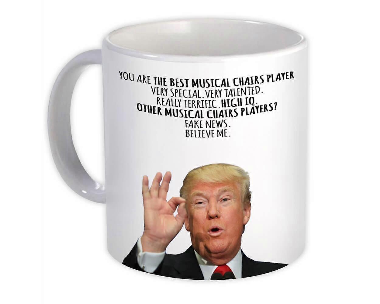 كراسي موسيقية كبيرة لاعب هدية مضحك ترامب : عيد ميلاد القدح