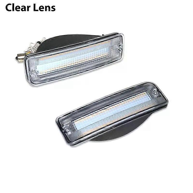 Applies to 2pcs Car Front Bumper Sequential Amber Turn Signals Lights Assembly For 1993-1998 Toyota T100 white LED Daytime Running Light