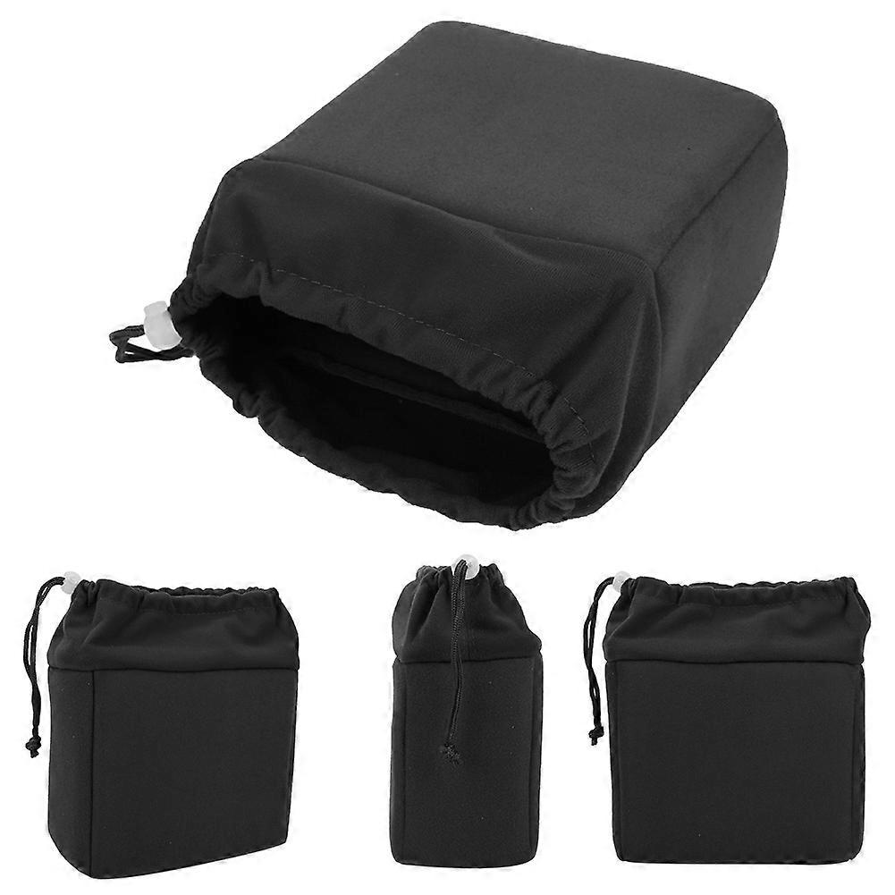 Waterproof Shockproof DSLR Camera Lens Insert Bag, 20x18x10 cm Black