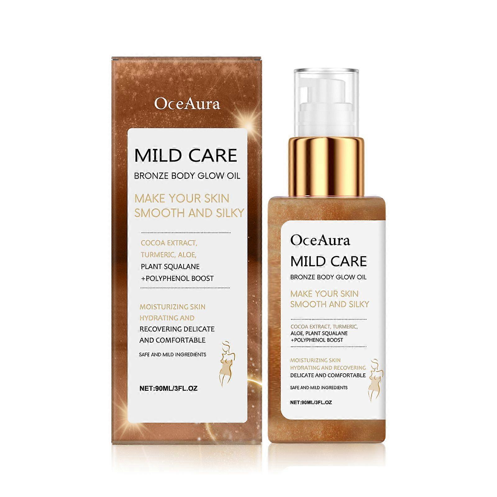 Oceaura Bronze Body Flash Oil Glitter Bronze Liquid Rose Gold Highlight Oil Waterproof And Moisturizing Massage