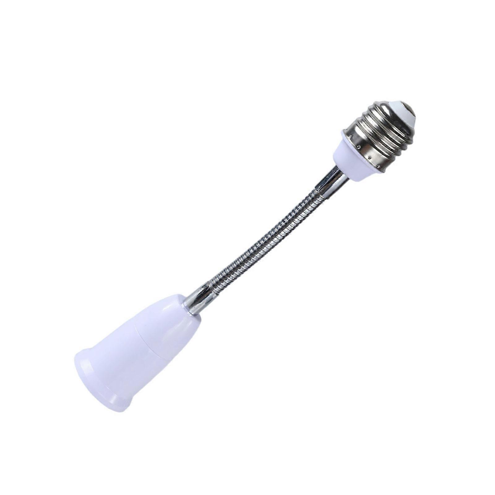 E27 to E27 Bulb Socket Extender with Flexible Neck, Adjustable Light Adapter for Enhances Lighting