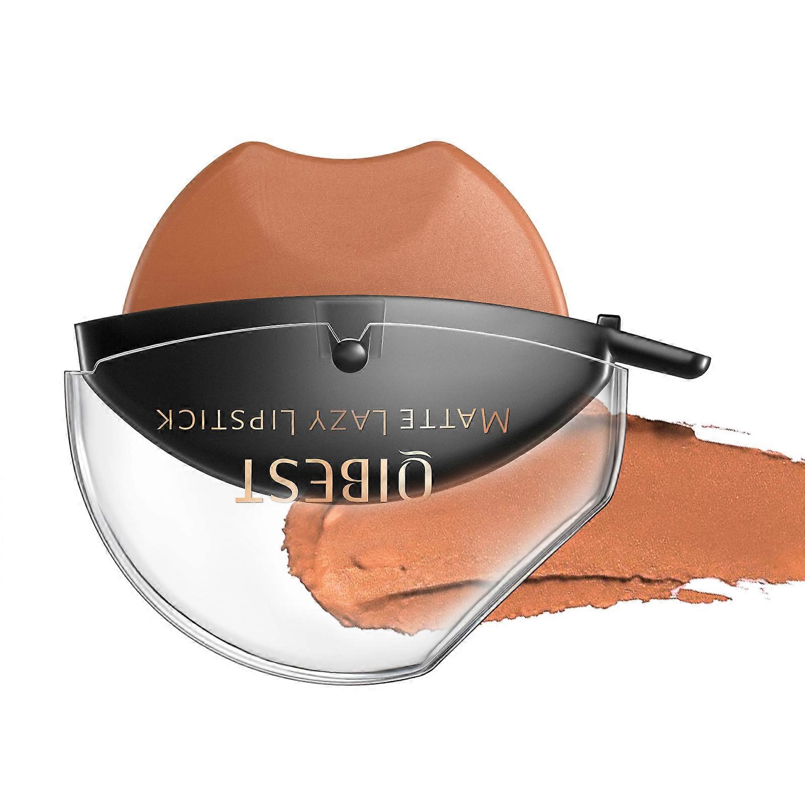 Matte Samt Lippenstift Lippenform Lazy Lipstick, lang anhaltender hochpigmentierter Antihaft-Cup-Lipgloss, Lazy Lip Make-up 1