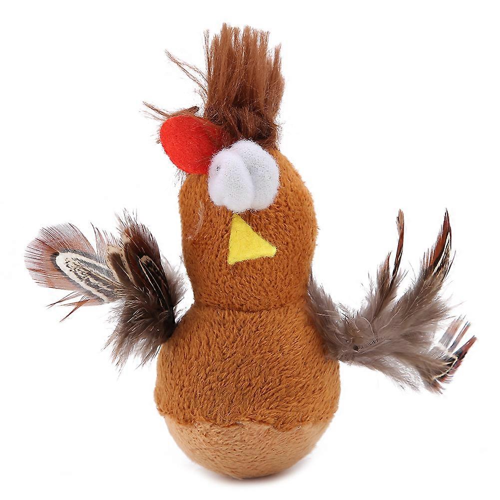 Cute Pet Cat Toy Catnip Cartoon Mouse Chick with Feather Cat Toy