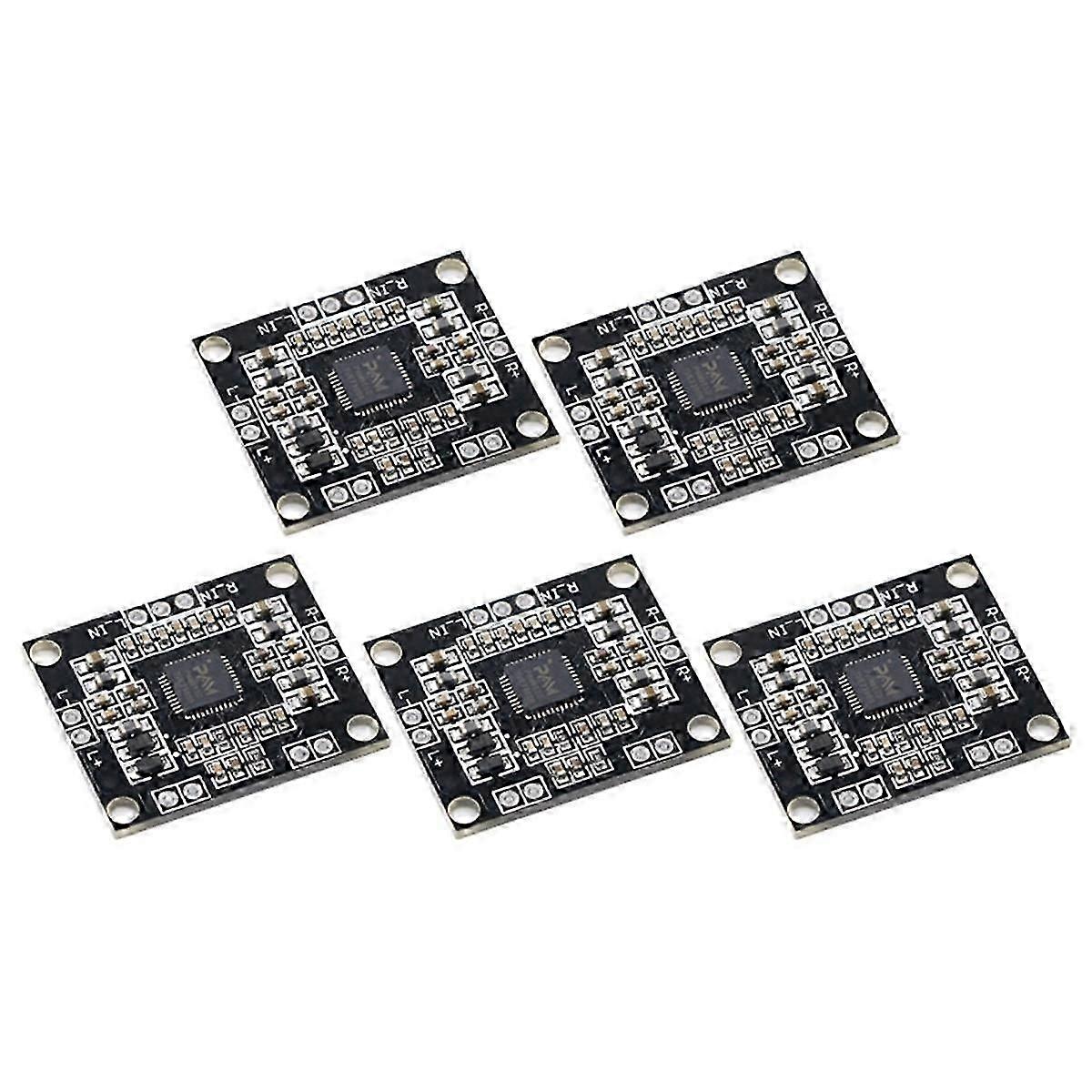 5Pcs PAM8610 Module Digital 2X15W Audio Power Amplifier Board DC7-15V Dual Channel Stereo Sound Amp JN