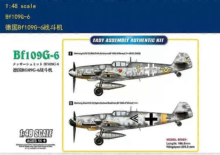 81751 1/48 scale Messerschmitt B09G-6 Aircraft Model kit