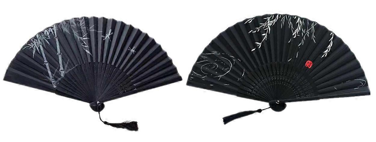 Dubbel Siden Solfjäder med Tofs