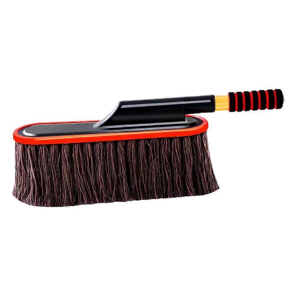 Large Brown Car Wax Brush Set – Cotton Thread Cleaning Tools with Dust Removal