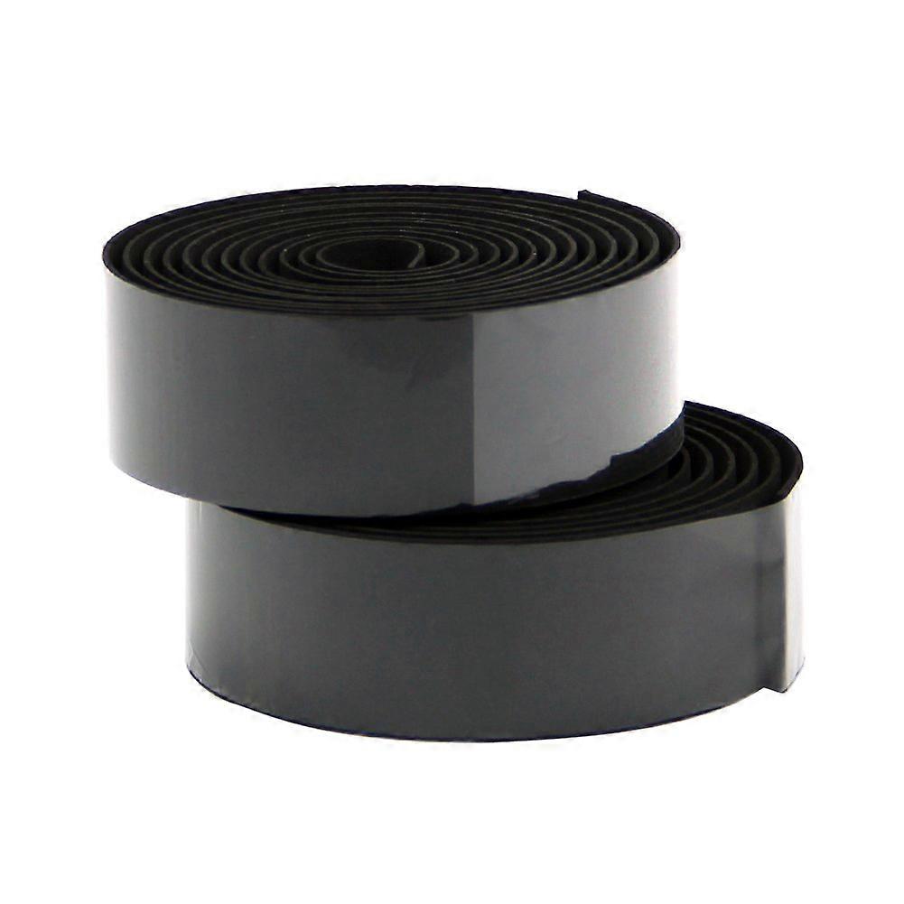 自転車ハンドルバーバーグリップラップテープ+ 2バープラグ-ブラック