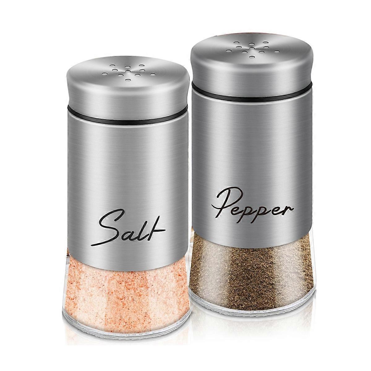 Salt and Pepper Shakers Set with Lid for Kitchen Spice Dispenser-B