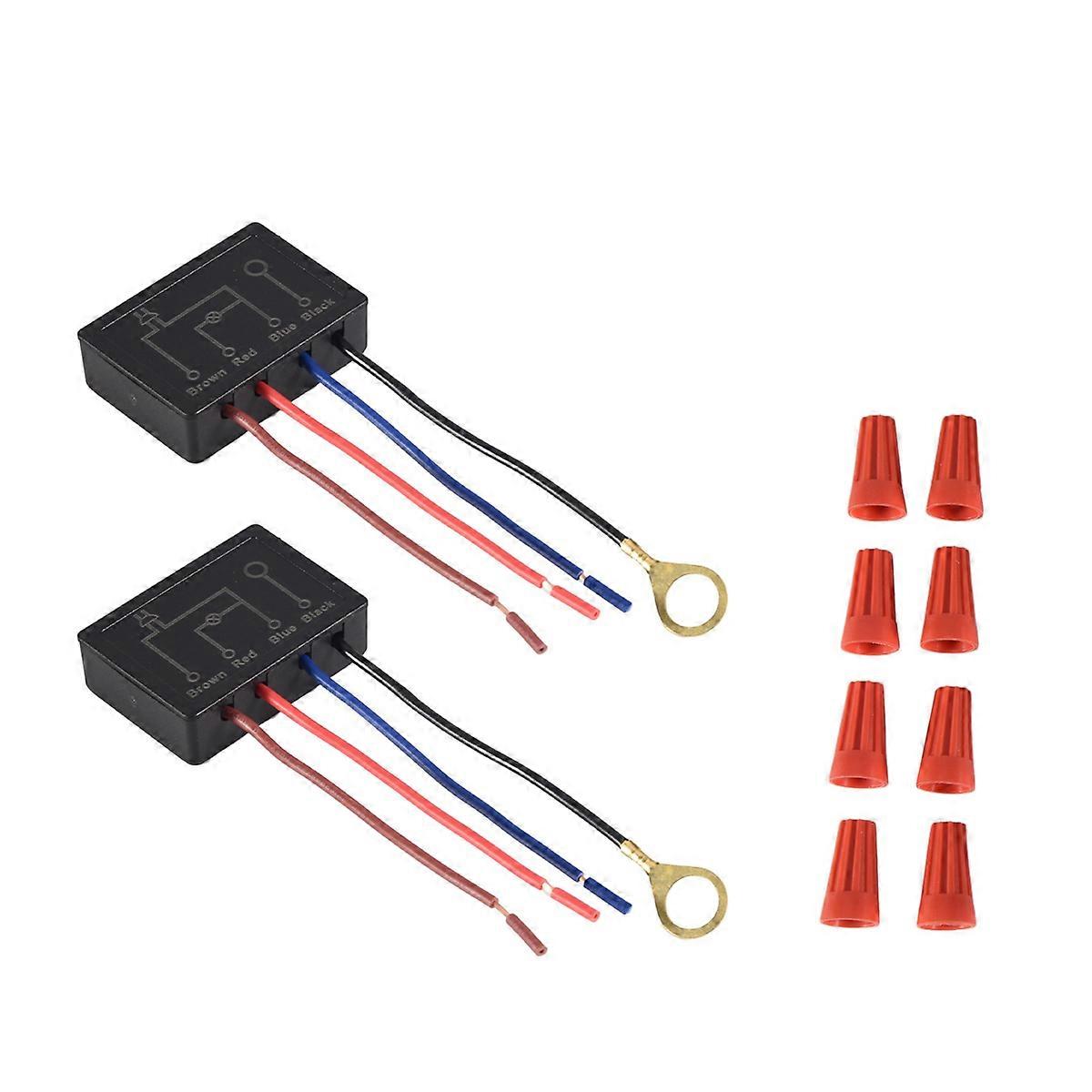 Touch Lamp Switch 2 Pack,Touch Lamp Control Module for Dimmable LED,Bulbs,Lamp Switch Replacement Ki