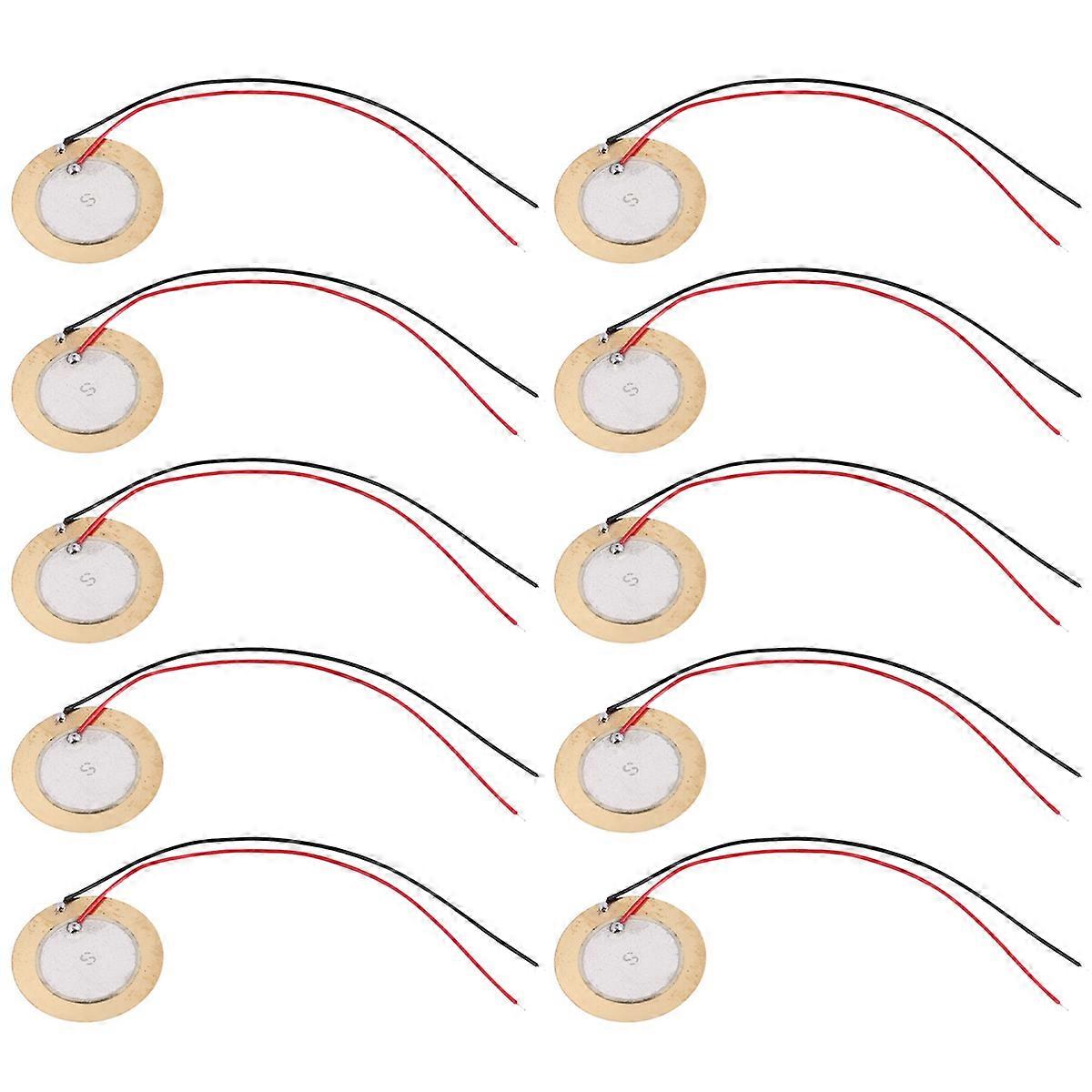 10 Pcs Piezo Ceramic Plate Dia 27mm for Buzzer Loudspeaker
