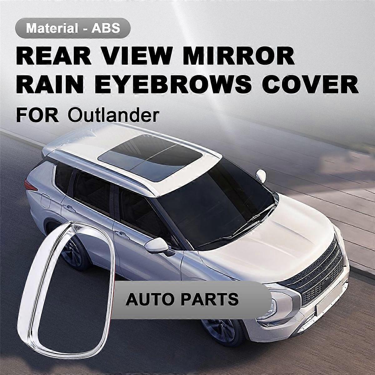 Door Side Rearview Mirrors Protector for Mitsubishi Silver