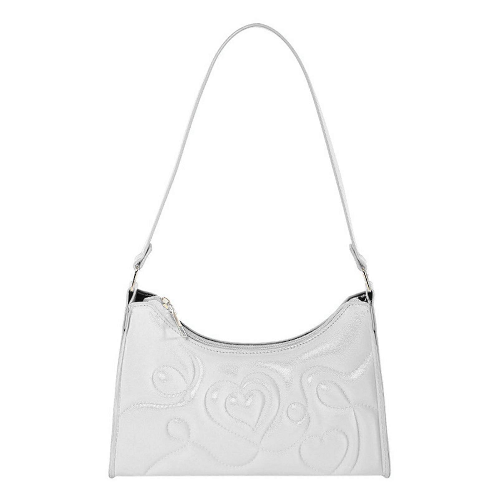 Simple and Practical Underarm Bag for Women Compact and Lightweight Shoulder Bags for Everyday Use White