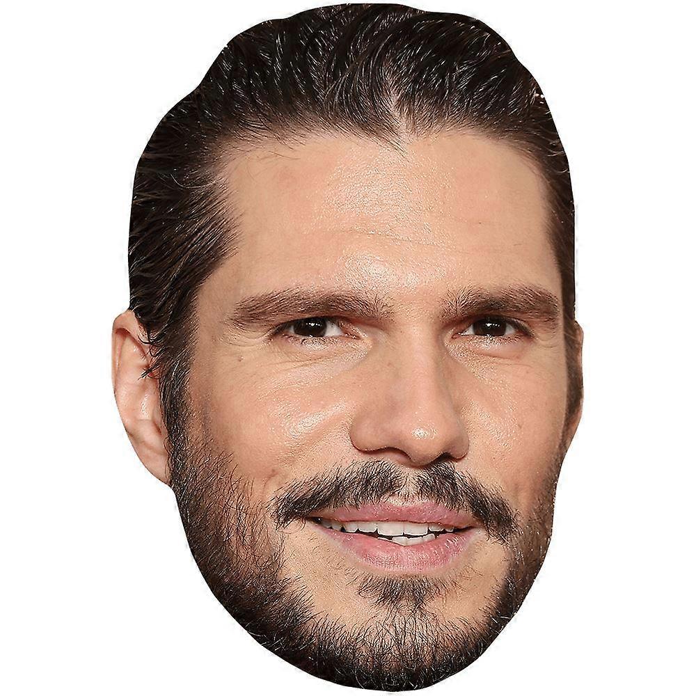 Francois Civil (Beard) Celebrity Mask, Flat Card Face