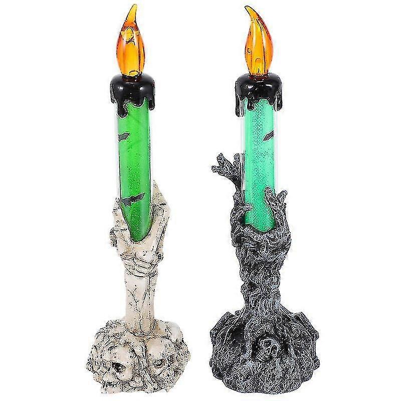 4pcs Halloween Candle Light For Halloween Decorations