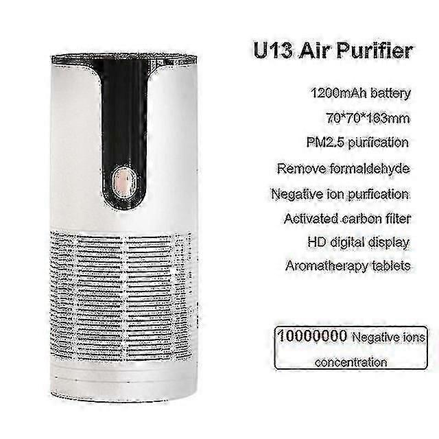 Mini Purifier For Home Deizer Negative Usb Recharable Remover Portable Car Purifier
