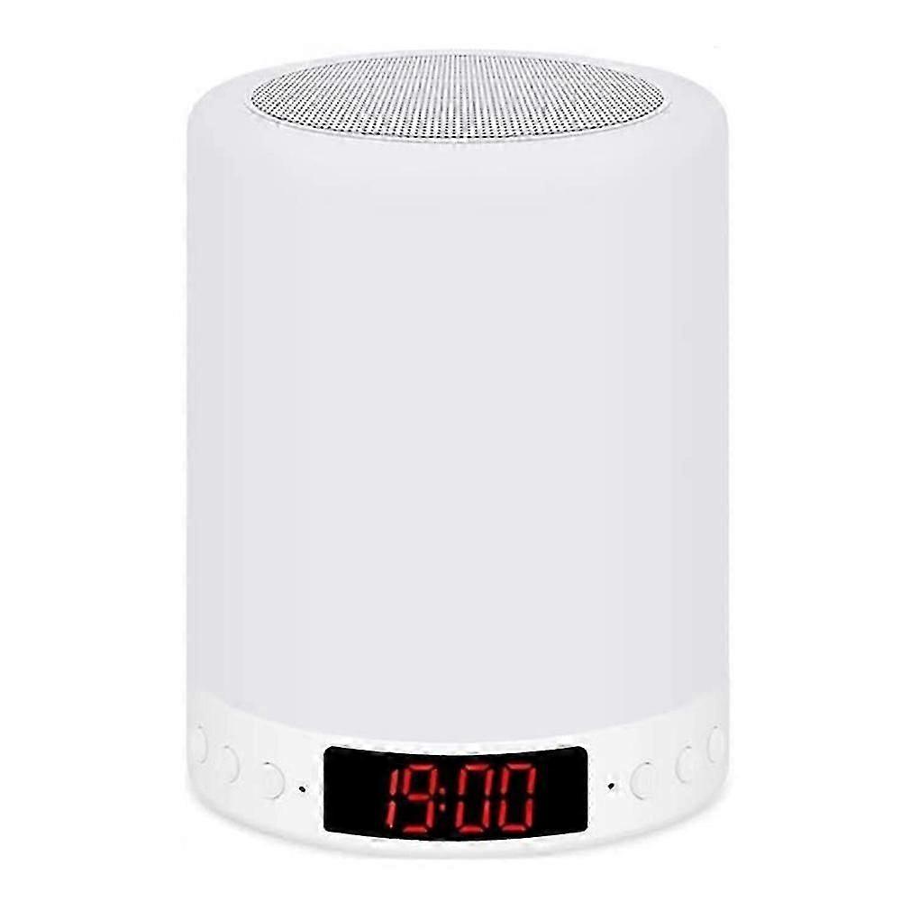Bluetooth Speaker Lamp, Bedside Lamp with Speaker AndDigital Alarm Clock, Mood Light, Speaker
