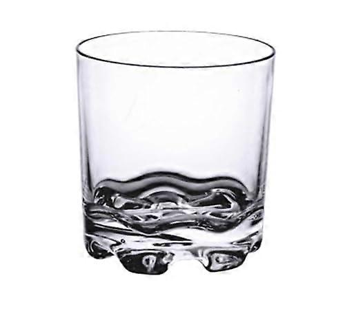 زجاج PLTHRG010C روكس ، 10 أونصات ، 3-1 / 2 قدم ، قابل للتكديس ، قاعدة ثقيلة ، بولي كربونات ، شفاف