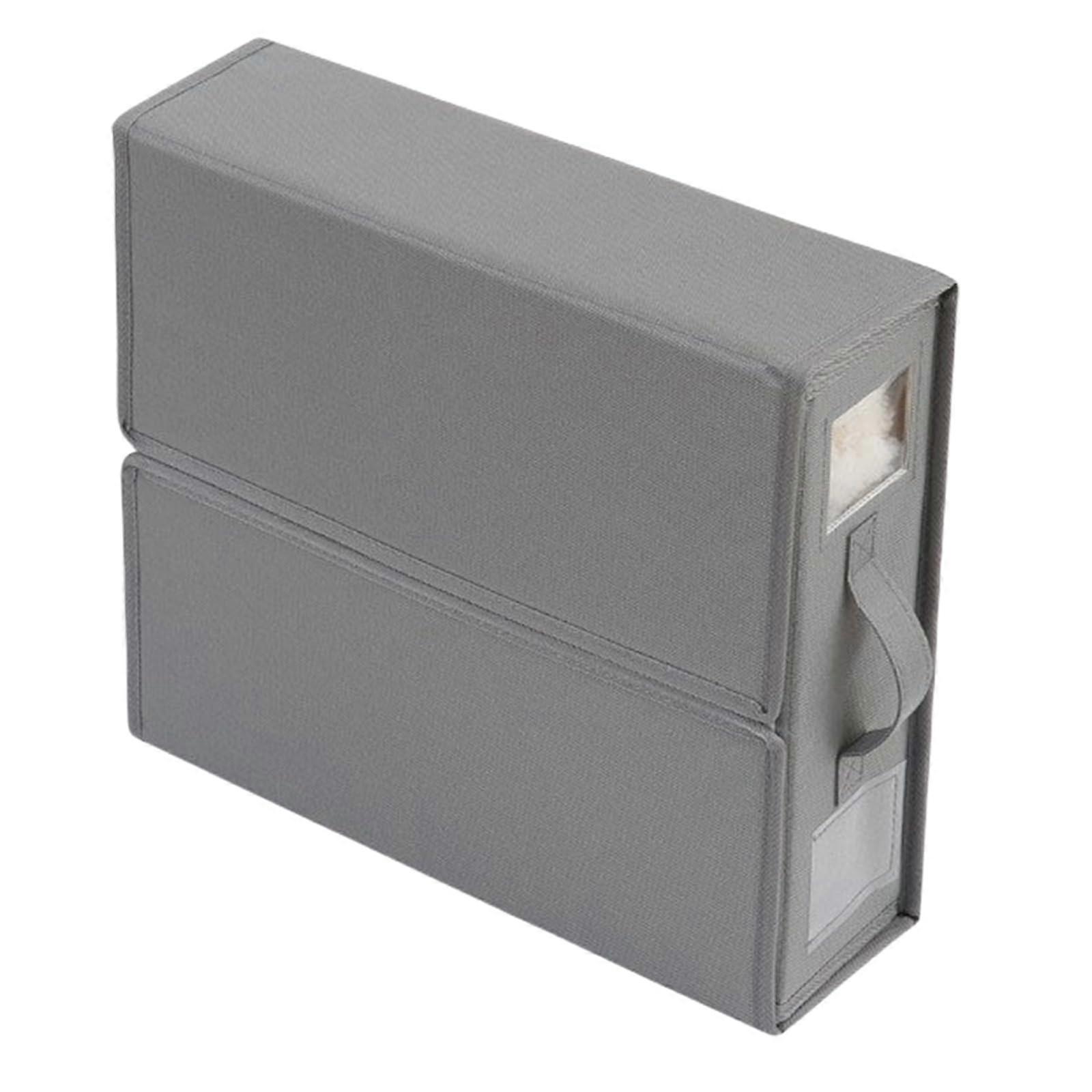 Set of 2 Bedding Storage Cubes Closet Organizers for Sheets Duvets and Blanket Holder with Clear Window