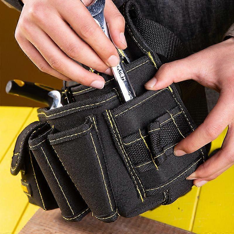 Tool Pouch - 310 - Adjustable Heavy Duty Belt Repair Canvas Bag - Multiple Pockets and Tool Holder