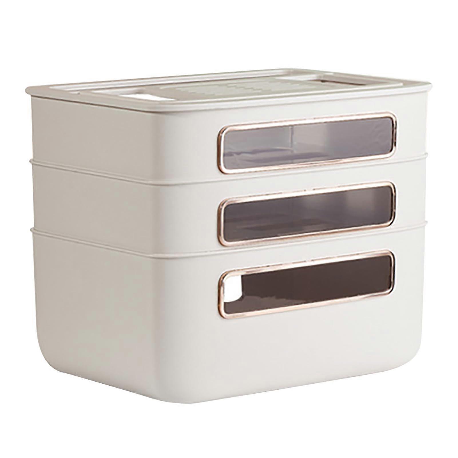 Router Storage Box, Cable Management Versatile Socket Organizer for Desktop (Beige)