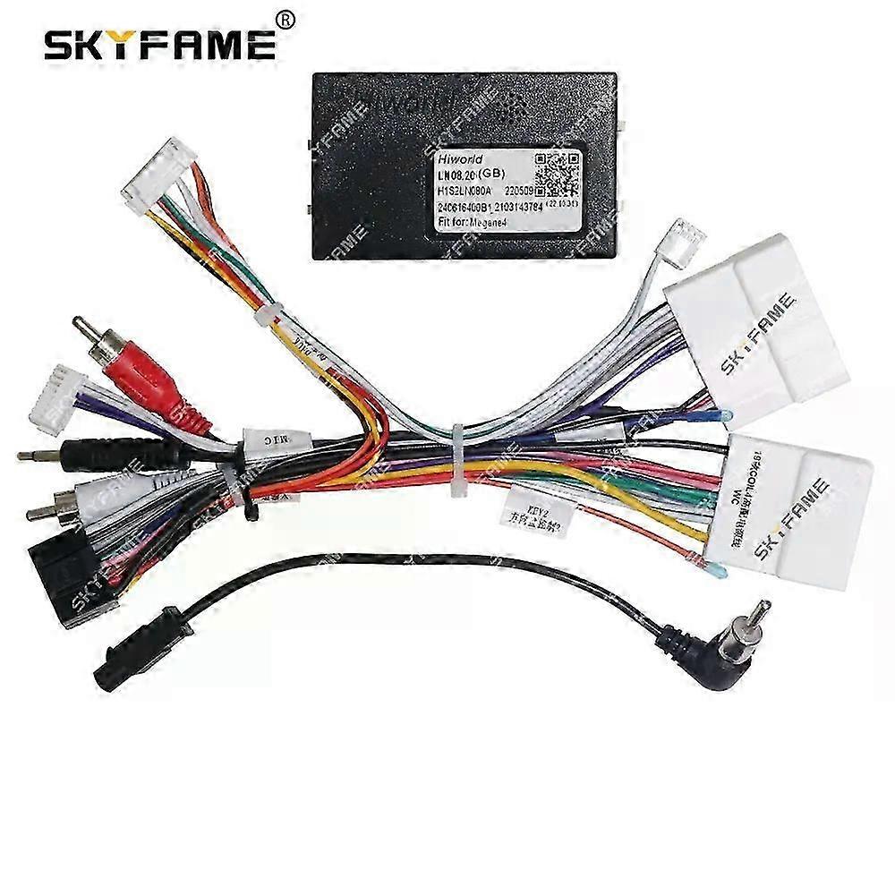 Applies To Car 16pin Wiring Harness Adapter Canbus Box Decoder Koleos Android Radio Power Cable For Renault Megane 4 Clio 4 Ln08.20