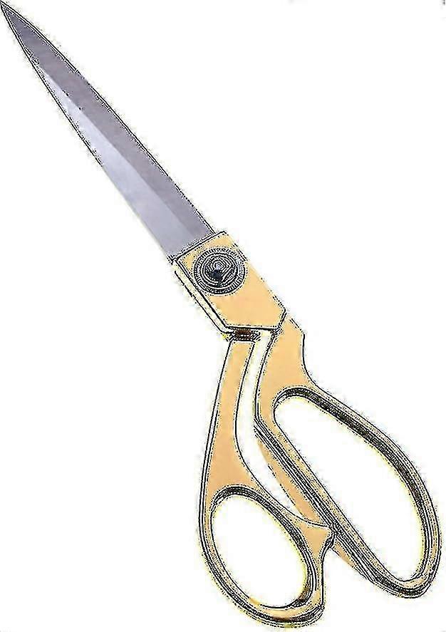 Gold Ceremonial Ribbon Cutting Scissors - Professional Large Size for Fabric