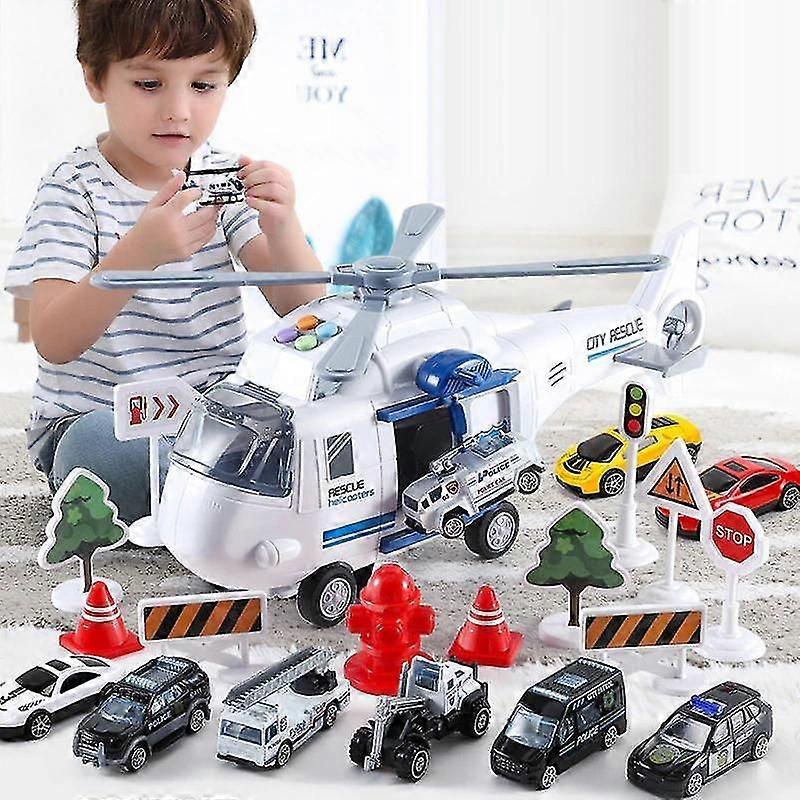 旅客機変形DIY軌道慣性おもちゃ子供プレゼント