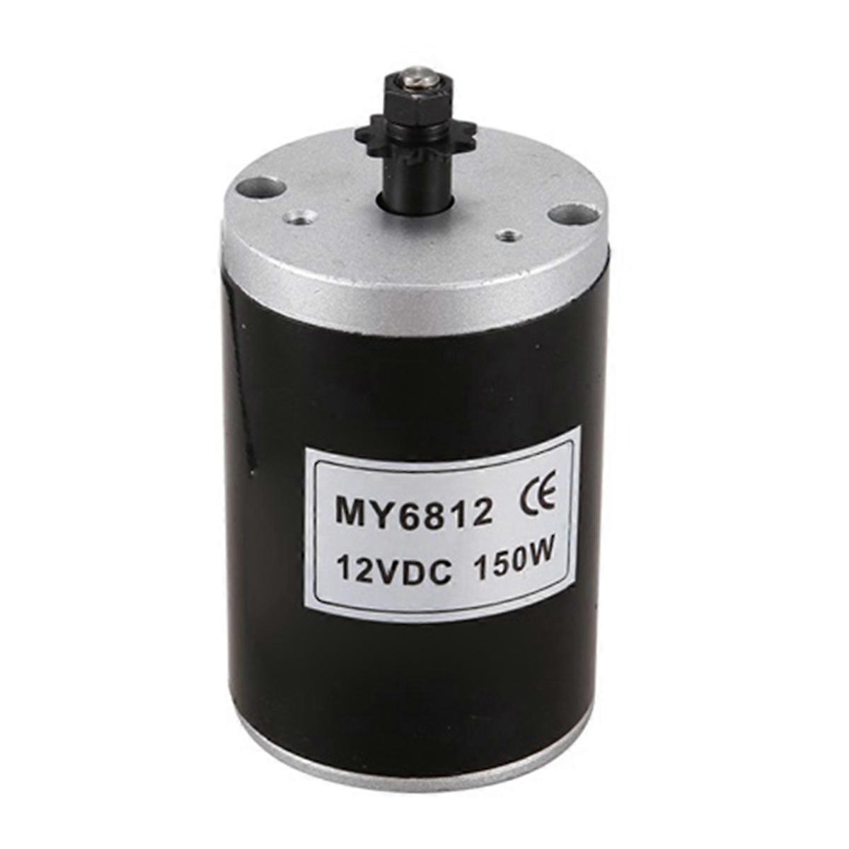 MY6812 Dc 150W 12V High Speed Motor with Belt Pulley, Scooter Small Brush Motor
