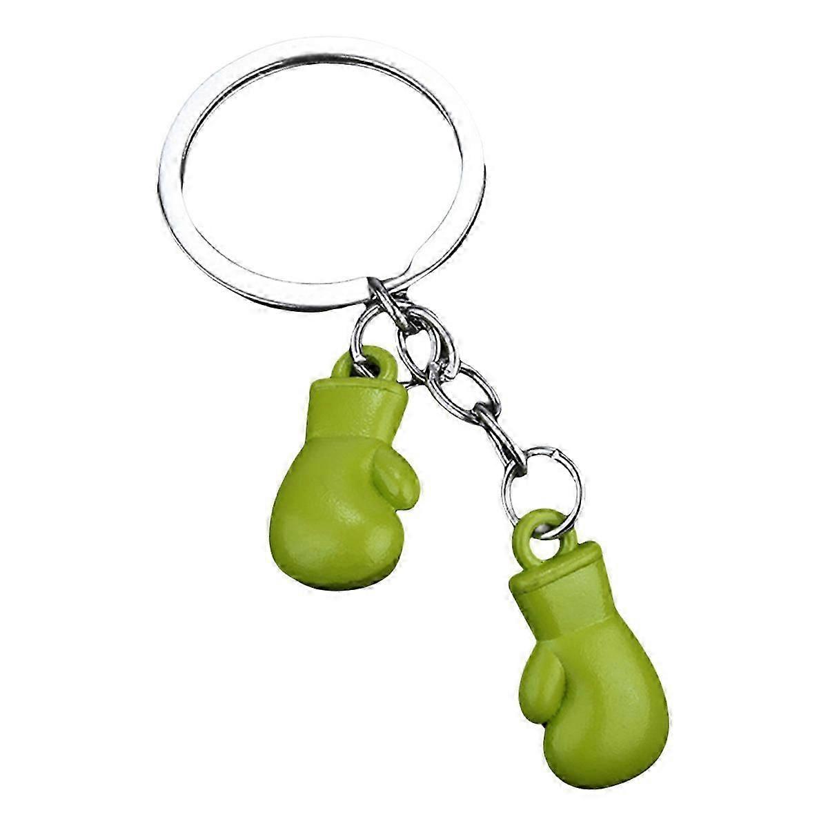 tyylikäs nyrkkeilykäsine avaimenperä simulaatio kuntoilulaitteet riipus avaimenperä lisävaruste pariskunnat auton avaimet tarvikkeet vaaleanvihreä PO