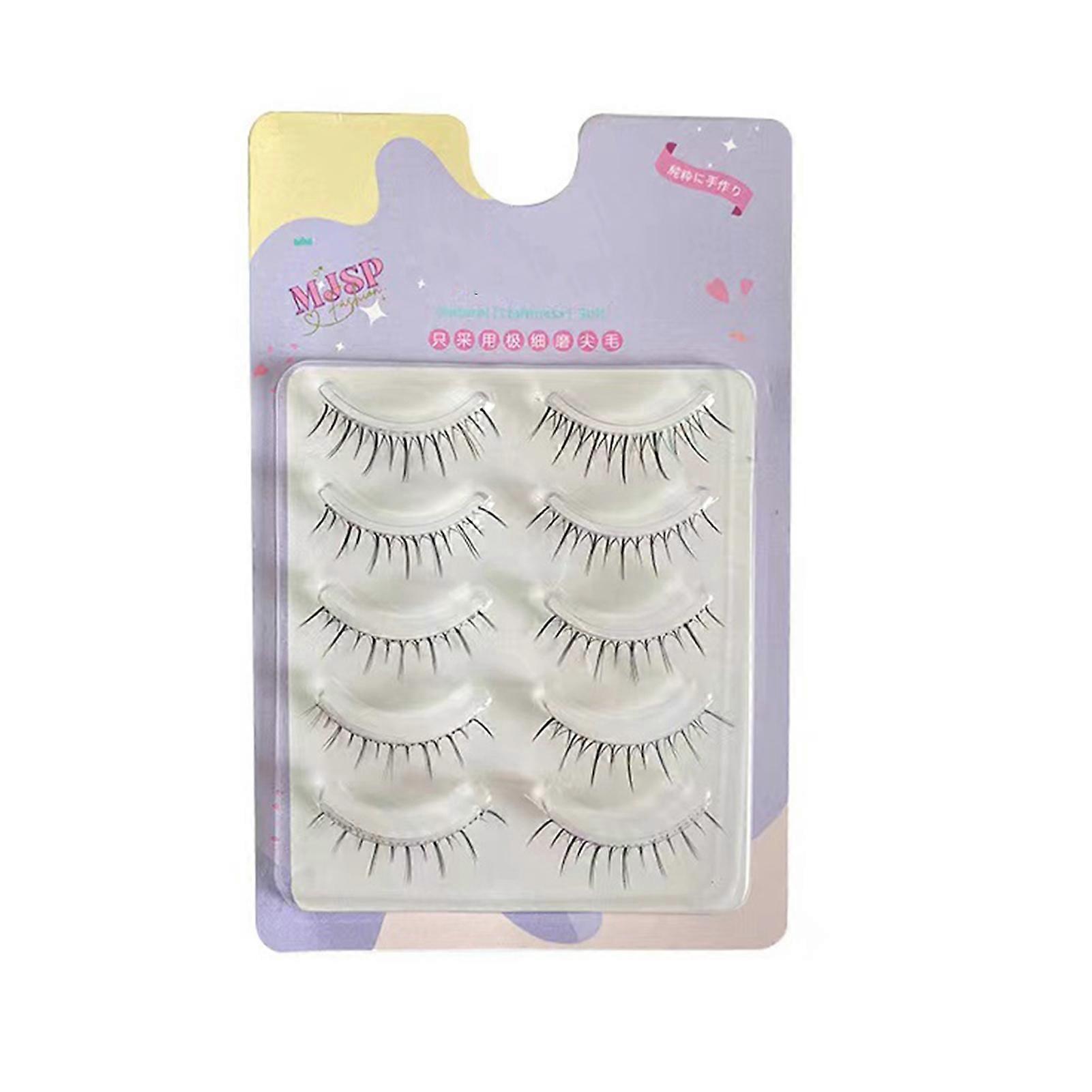 Cosmetic Artificial Eyelashes Makeup Soft Glue-Free False Eyelashes