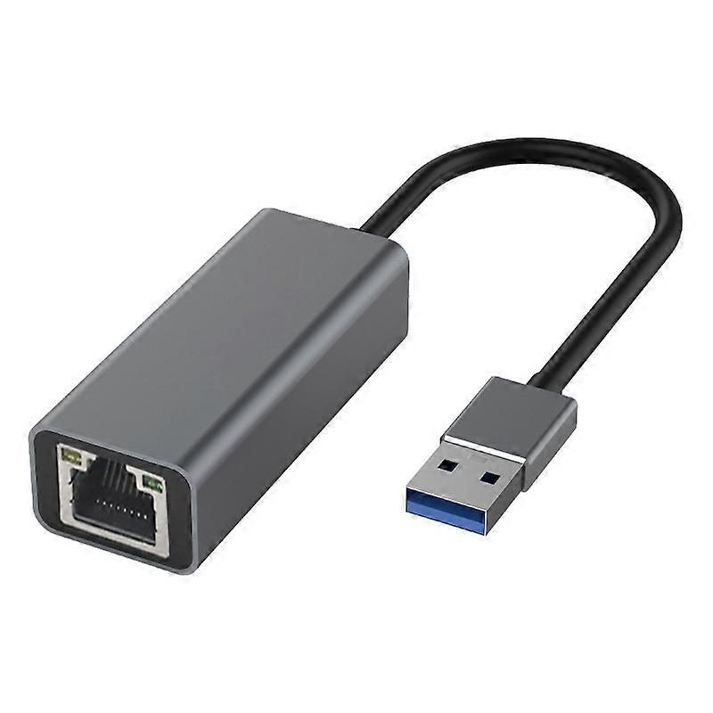 Type-C To RJ45 Ethernet Wired LAN Adapter 10/100/1000Mbps (Grey USB Gigabit)