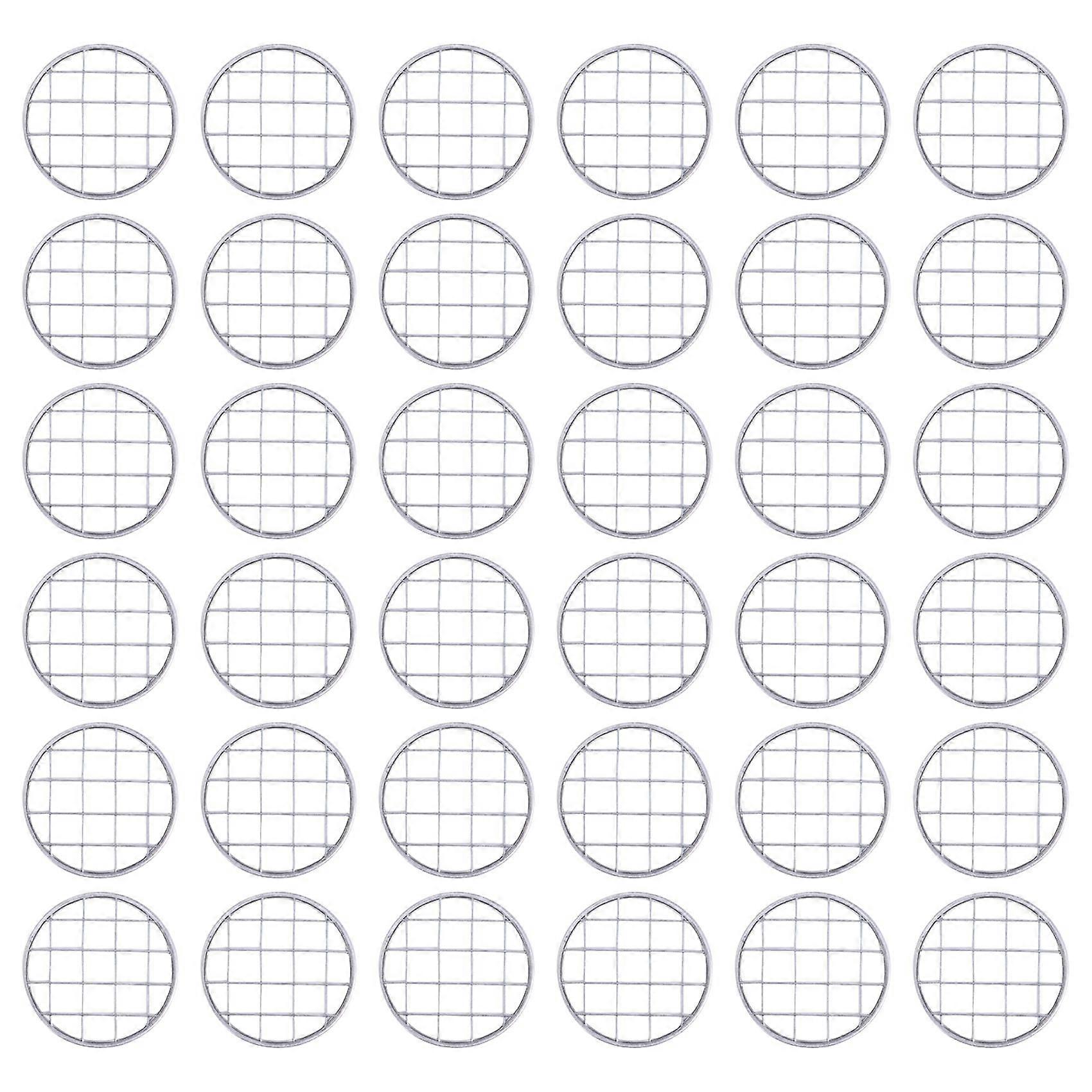 30 Pcs Flower Jar Flower Lid Floral Frog with Square Grids,70mm