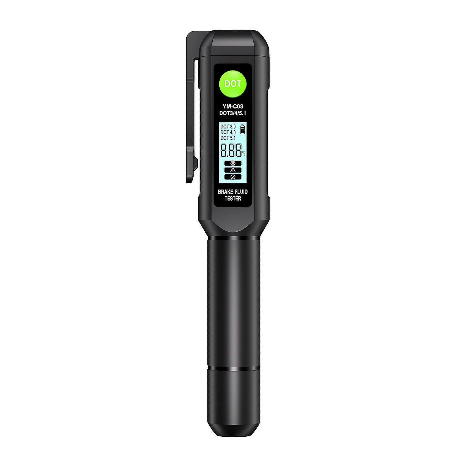 Automatic Liquid Detection Brake Fluid Tester Pen Brake Fluid Tester Digital DOT3/DOT4 LED Indicator Show Electronic Pen