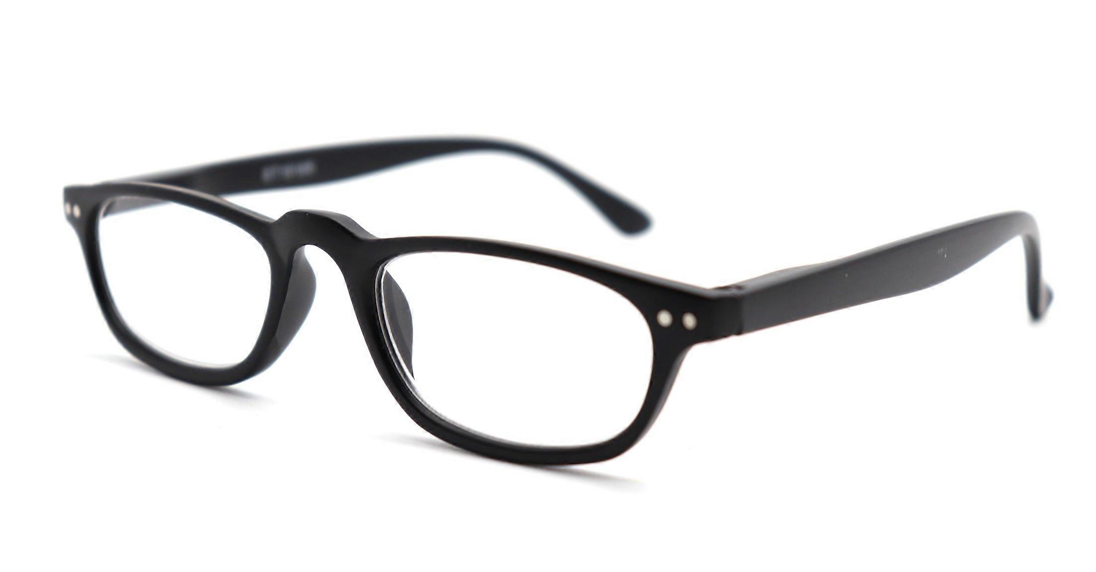 ColorViper Classic half eye reader Unisex composite spring temple Reading Glasses (matte black, 3.00)