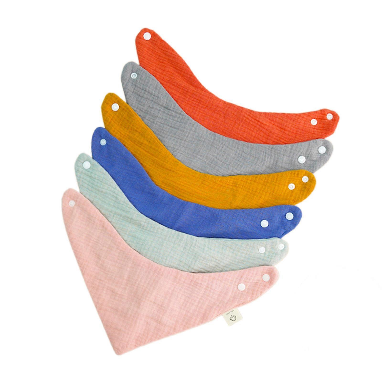 5Pcs/6Pcs Baby Burp Cloths Nursing Bibs Kid Infant Toddlers Newborns Bandana Feeding Bibs Saliva Towel Bibs