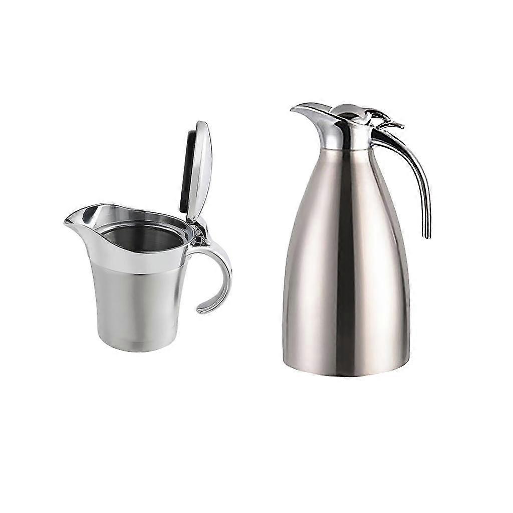 Duplafalú mártásos szósz csónak tálalókancsó 450ml +2L termikus kávékancsó