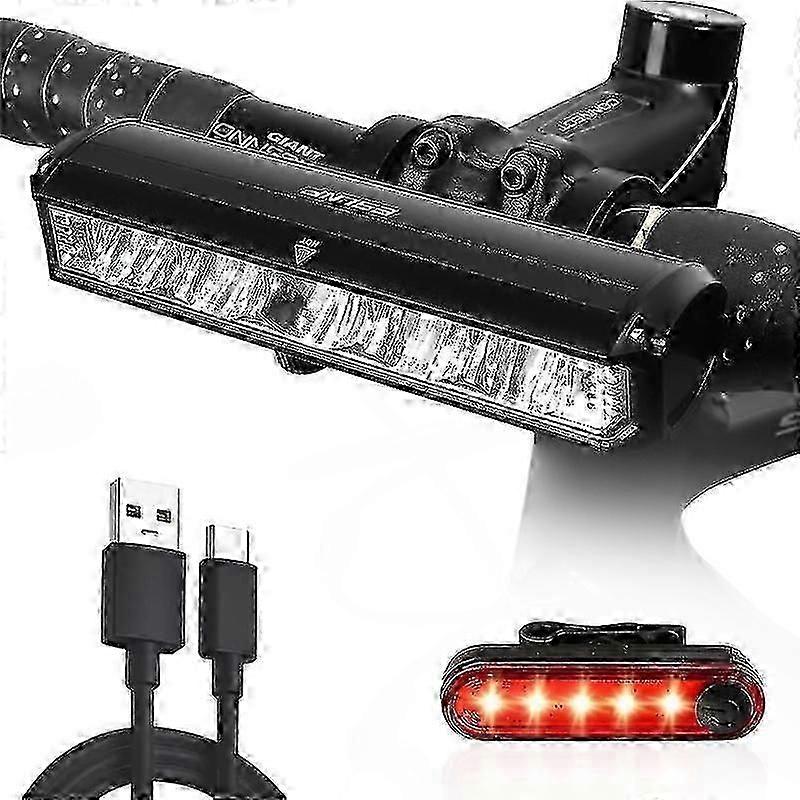 New 2600 Lumen Mountain Bicycle Lights Front And Back Rechargeable Led Bike Light Set