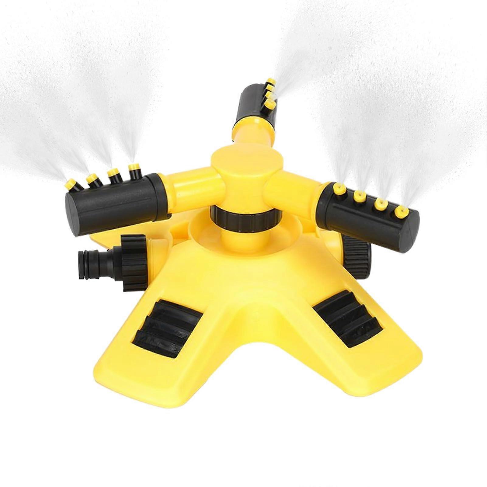 Lawn Sprinkler, 360Degree Rotating Grass Watering System, for Large Area Coverage